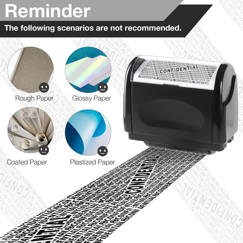 2 Pack-Privacy Roller Stamp