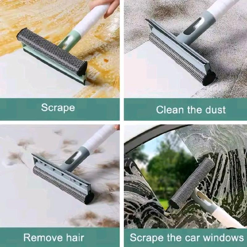 3 in 1 Window Cleaning - Brush, Glass Wiper & Spray Bottle