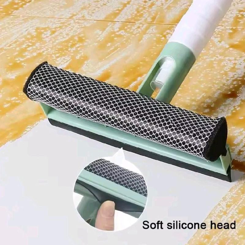 3 in 1 Window Cleaning - Brush, Glass Wiper & Spray Bottle