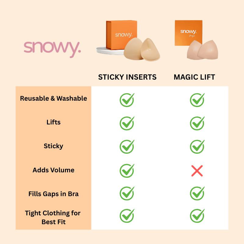SNOWY Sticky Inserts - Instant Lift & Boost