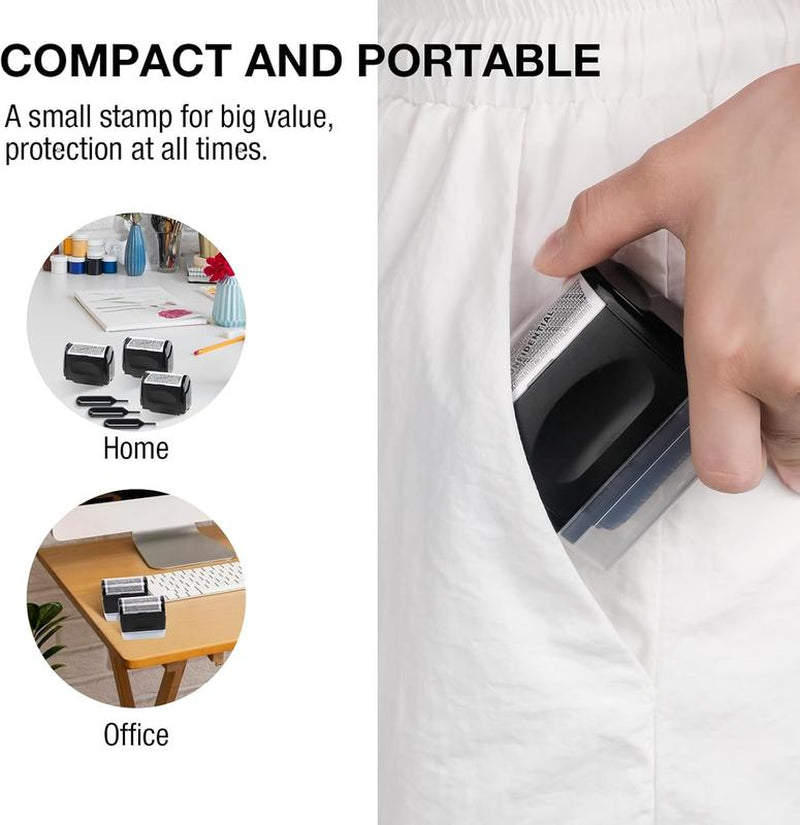 2 Pack-Privacy Roller Stamp