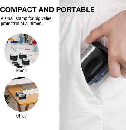 2 Pack-Privacy Roller Stamp